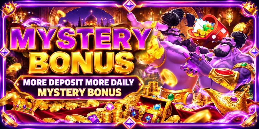 Spin777 Mystery Bonus poster – a surprise reward in your inbox every day